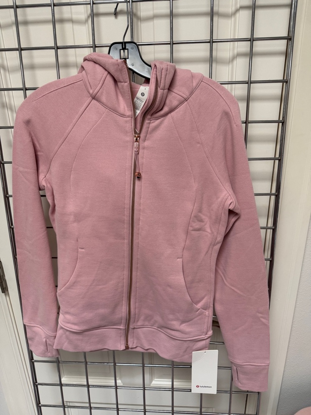 lululemon athletica Rose Pink Full‑Zip Scuba Hooded Jacket